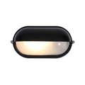 Access Lighting Nauticus, 1 Light Outdoor Bulkhead, Black Finish, Frosted Glass 20291-BL/FST